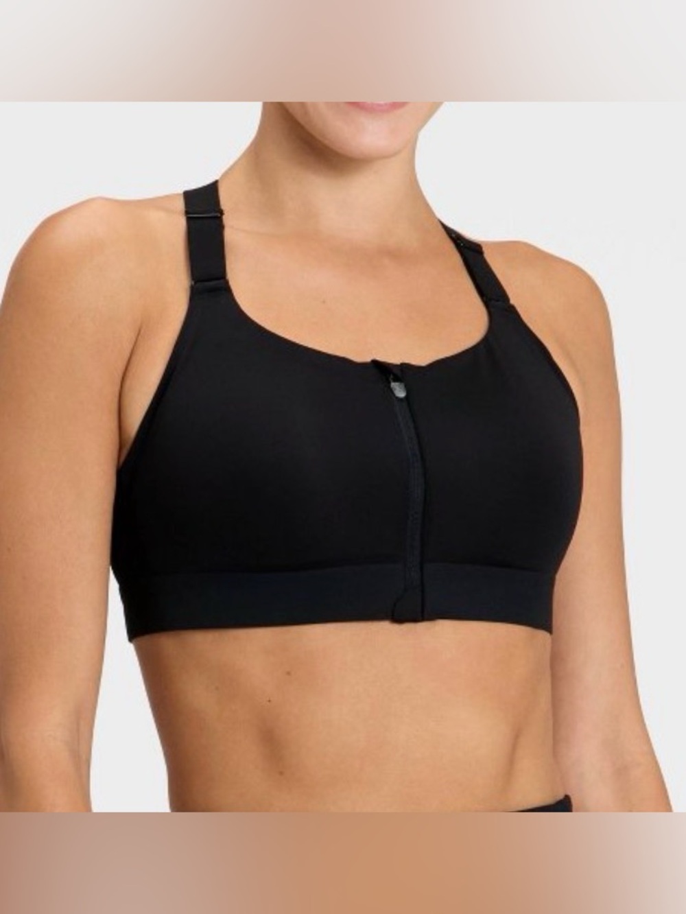 Women’s high support front zip Bra